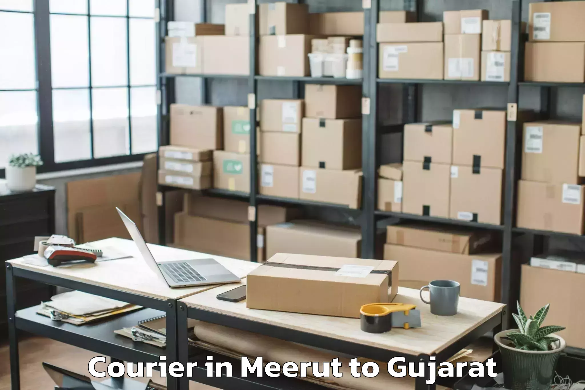 Comprehensive Meerut to Girgadhada Courier